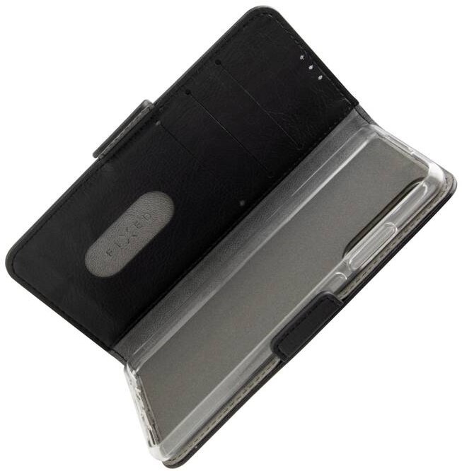 Pouzdro na mobil flipové FIXED Opus New Edition na Realme 8 černé