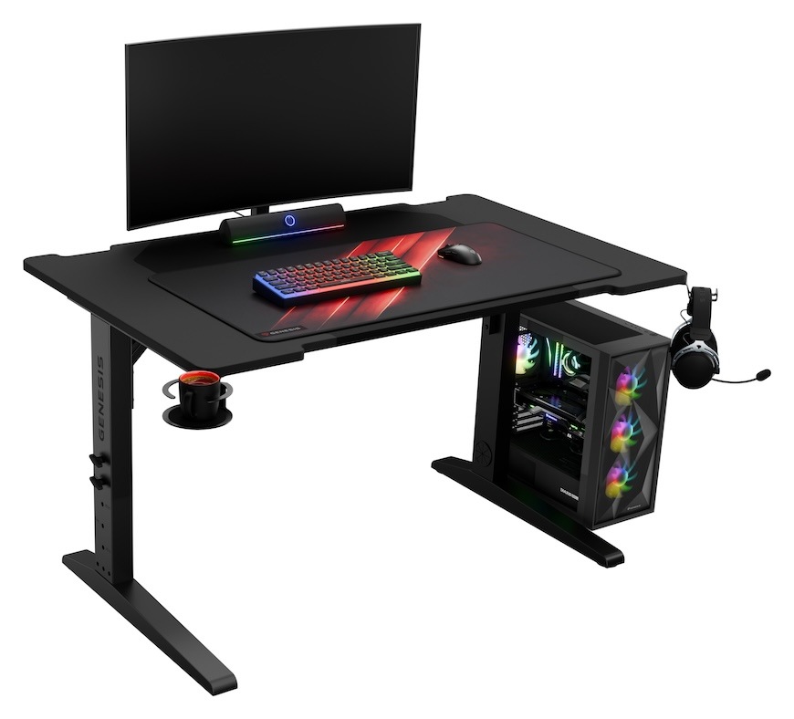 Herní stůl Genesis HOLM MODULAR 140, RGB černý Herní stůl Genesis HOLM MODULAR 140, RGB černý