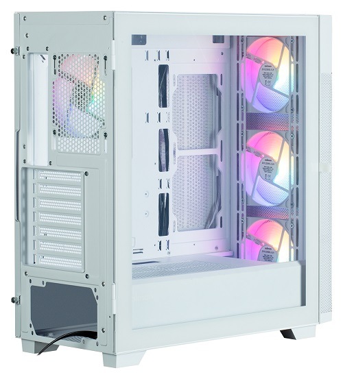 Detail PC skříně Zalman S5 Neo z bočního pohledu