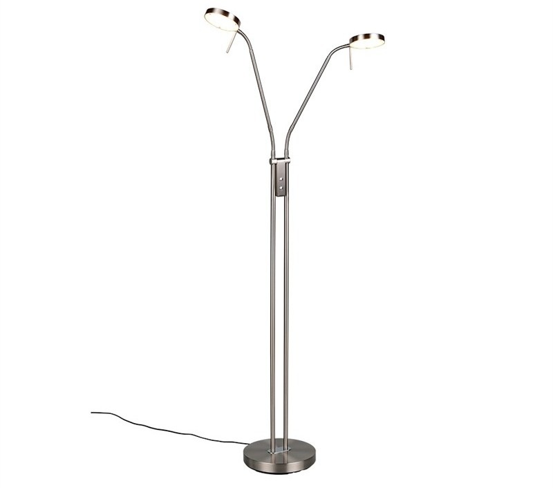 Stojací lampa TRIO 423310207 MONZA stříbrná Stojací lampa TRIO 423310207 MONZA vrhá světelný tok s intenzitou 1 400 lumenů
