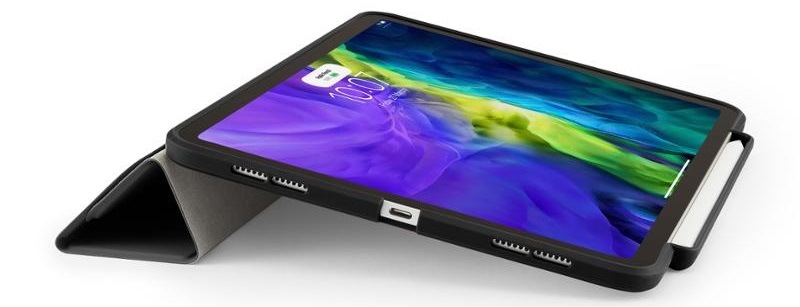 Pouzdro na tablet Pipetto Origami Pencil na Apple iPad Air 10.9" (2020) černé