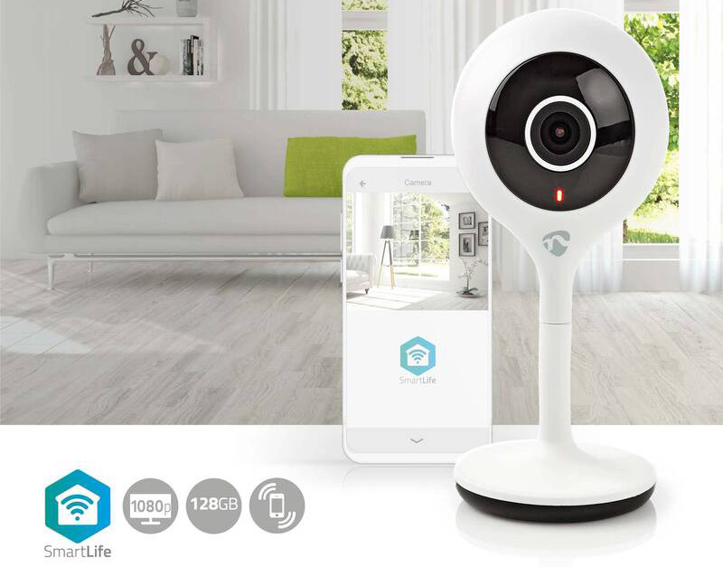 IP kamera Nedis SmartLife Wi-Fi, 1920x1080 bílá IP kamera Nedis SmartLife Wi-Fi, 1920x1080 bílá