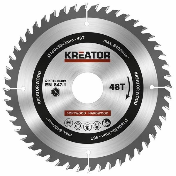 Kotouč pilový Kreator KRT020409 160mm 48T