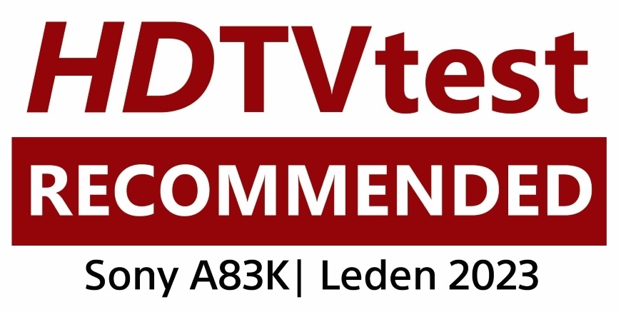 Televize Sony XR-77A83K HDTVtest Recommended