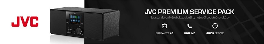 Internetový radiopřijímač s DAB+ JVC RA-E814B černé Internetové rádio s DAB+ JVC RA-E814B, prémiový servis