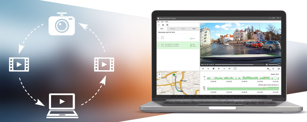 Autokamera NAVITEL MR750 Smart černá