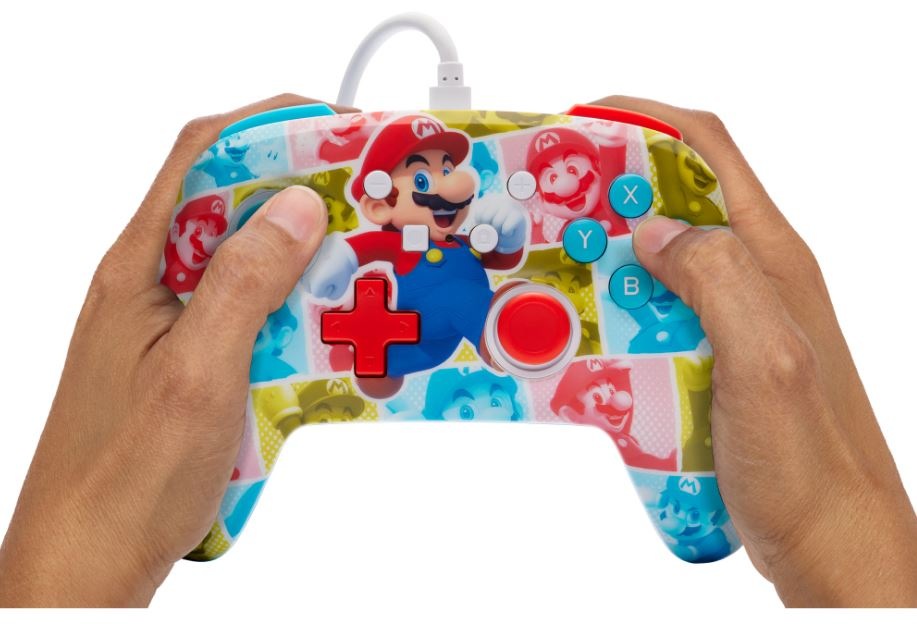 PowerA Enhanced Wired pro Nintendo Switch – Super Mario . Mario Hero Reel