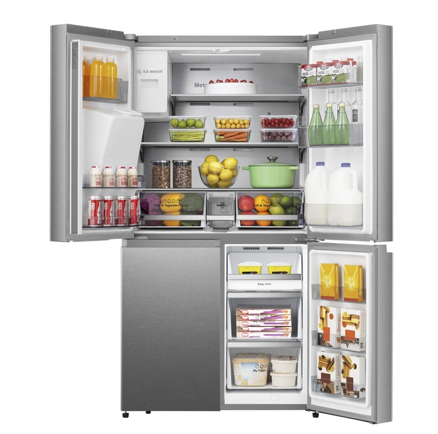 Americká chladnička Hisense RQ760N4SASE, nerez, trojité chlazení