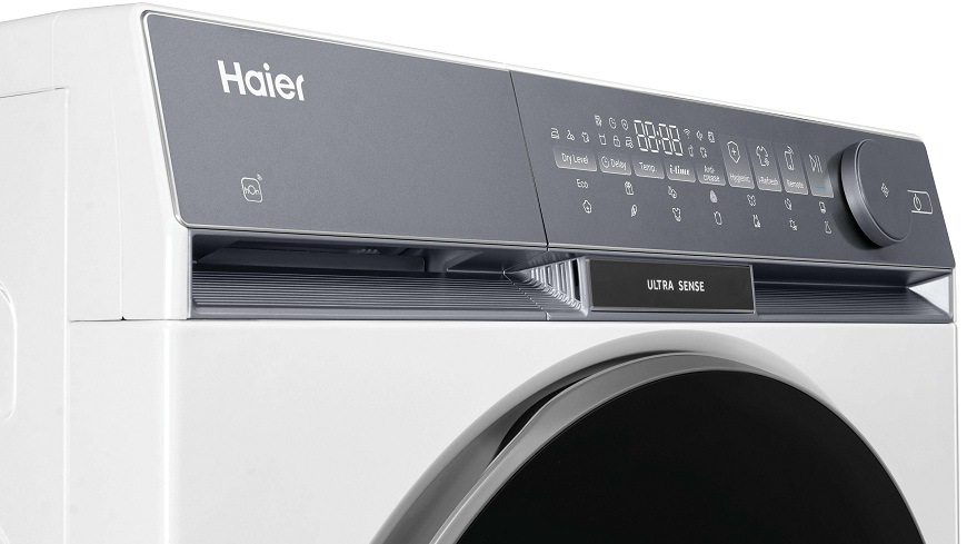 Sušička prádla Haier HD90-AQ387U1-S bílá dotykový displej sušičky Haier HD90-AQ387U1-S