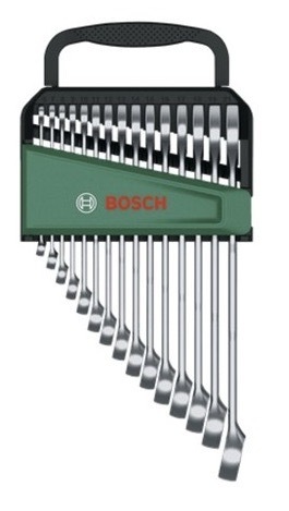 Sada očkoplochých klíčů Bosch z kvalitní oceli, ergonomický tvar