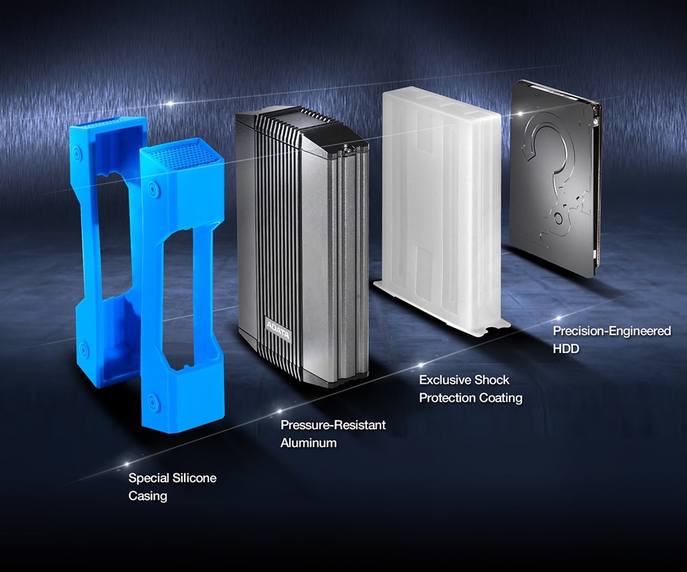 Externí pevný disk 2,5" ADATA HD830 4TB modrý Externí pevný disk 2,5" ADATA HD830 4TB modrý