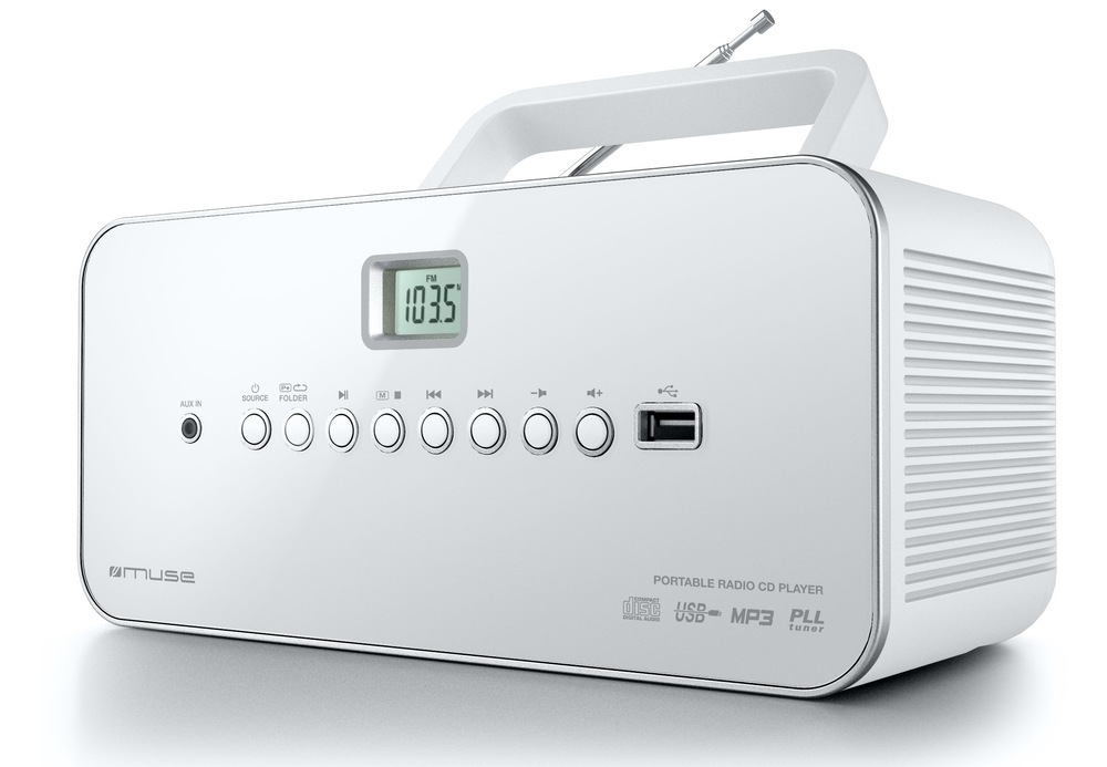 Radiopřijímač s CD MUSE M-28 RDW bílý