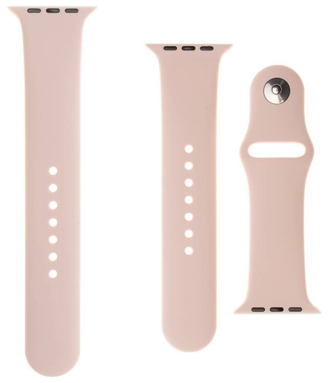 Řemínek FIXED Silicone Strap na Apple Watch 42/44/45/49 mm růžový Řemínek FIXED Silicone Strap na Apple Watch 42/44/45/49 mm růžový