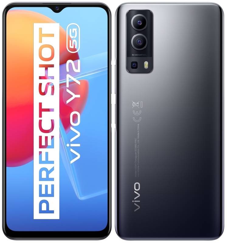 Mobilní telefon vivo Y72 5G 8 GB / 128 GB - Graphite Black
