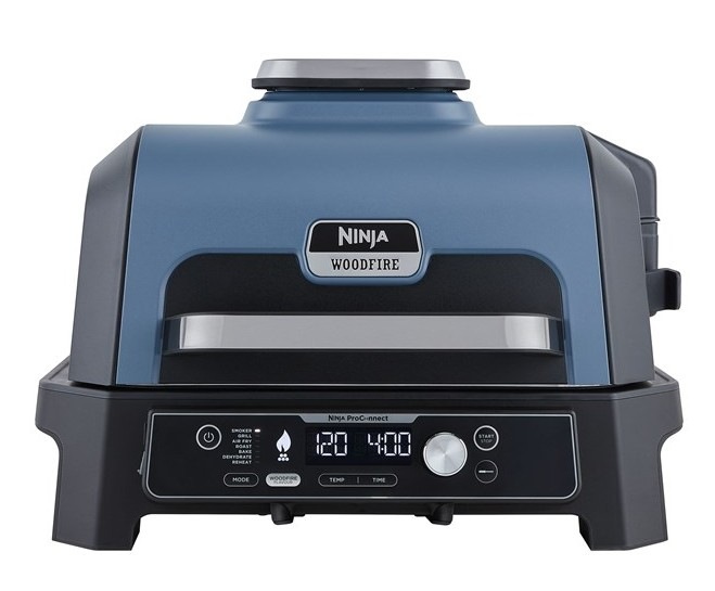 Gril Ninja OG901EU Woodfire Pro Connect XL Electric Outdoor BBQ Grill & Smoker černý/modrý