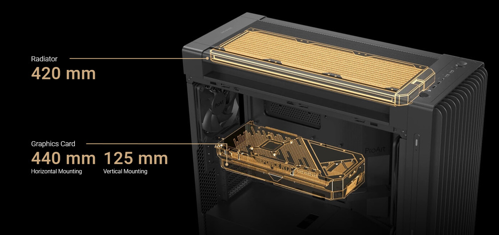 Case Asus ProArt PA602 WOOD TG PWM černá Case Asus ProArt PA602 WOOD TG PWM černá