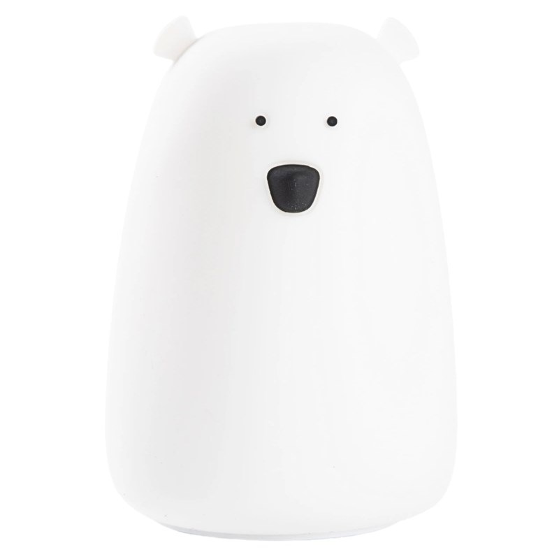 Dětská LED lampička Rabbit & Friends medvídek bílá