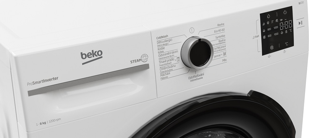 Pračka Beko BM1WFU3622WWB, český panel 