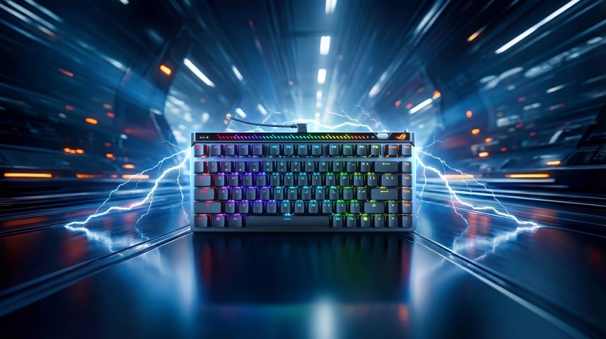 Klávesnice Asus ROG Falchion ACE 75 HE US černá Klávesnice s RGB efektem a dynamickým podsvícením v herním prostředí