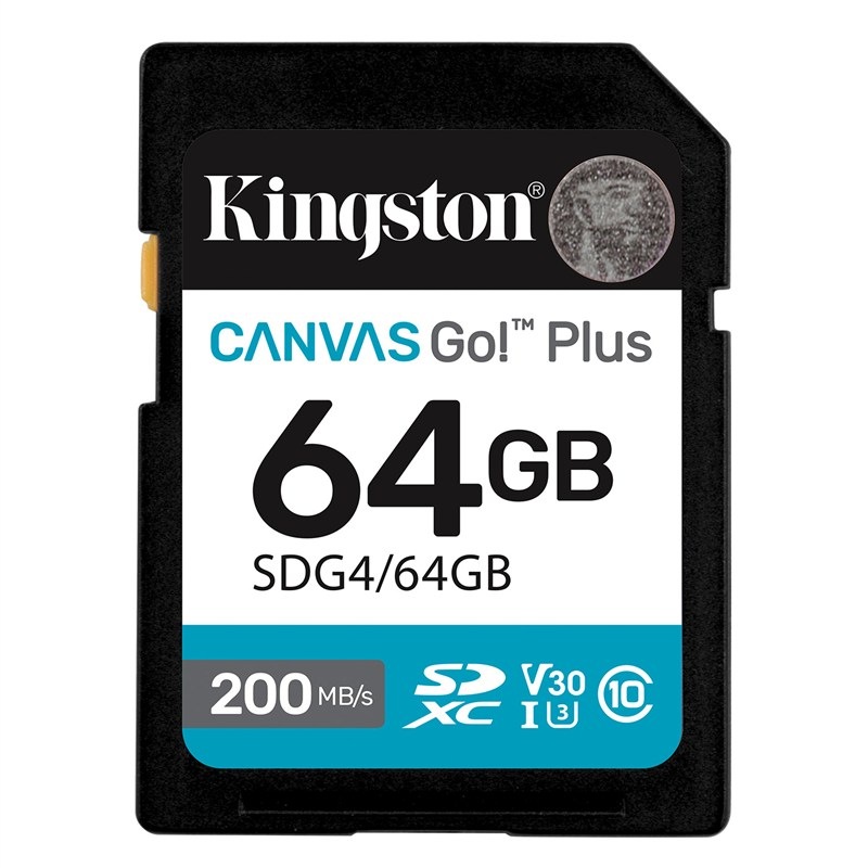 Paměťová karta Kingston Canvas Go! Plus SDXC 64GB U3 UHS-I (200R/160W)
