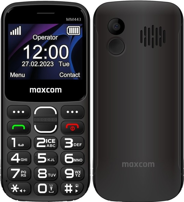 Mobilní telefon MaxCom Comfort MM443 - černý