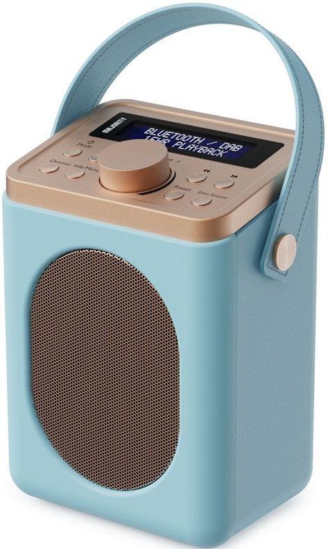 Radiopřijímač DAB+ Majority Little Shelford, zlato-modrá