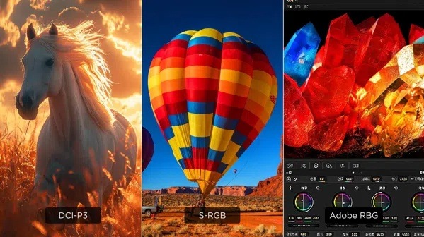 Herní monitor TCL 32G64 šedý Barevné režimy DCI-P3, sRGB a Adobe RGB dostupné na monitoru TCL 32G64