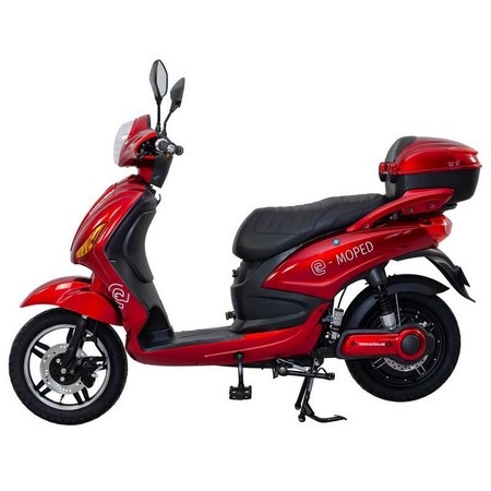 Elektroskútr RACCEWAY E-MOPED, červený-lesklý s baterií 20Ah Elektroskútr RACCEWAY E-MOPED, červený-lesklý s baterií 20Ah