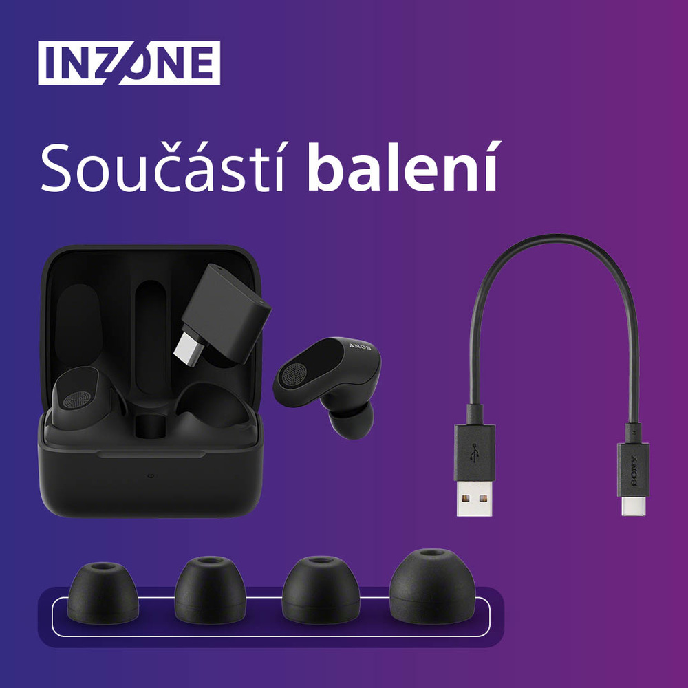 Sluchátka Sony Inzone Buds černá Sony Inzone Buds, černá