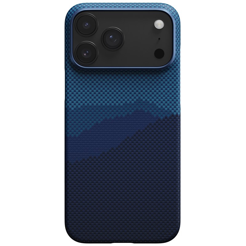 Kryt na mobil Pitaka Ultra-Slim Over the Horizon na Apple iPhone 17 Pro - modrý