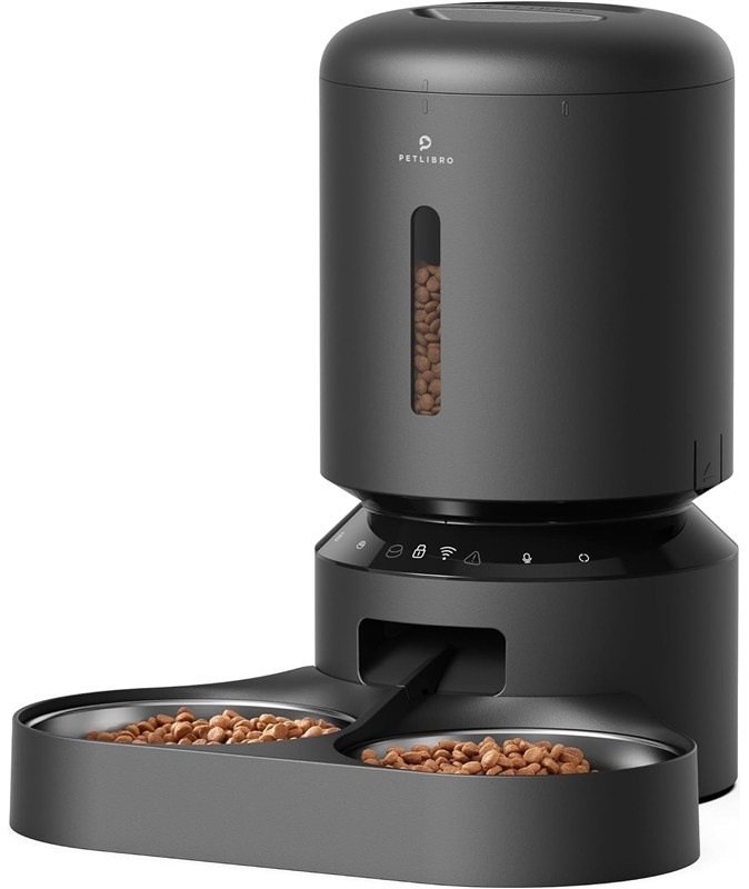 Chytré krmítko Petlibro Granary Wi-Fi Dual Bowl 5 l černé