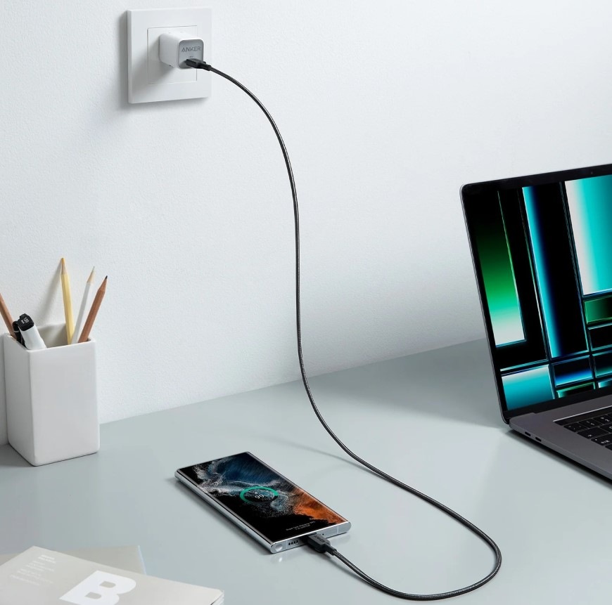 Kabel Anker 322 USB-C/USB-C, 60W, 0,9m černý Kabel Anker 322 USB-C/USB-C, 40W, 0,9m - černý