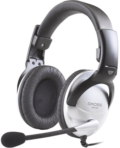 Headset Koss SB 45 černý/stříbrný