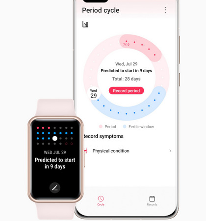 Chytré hodinky Huawei Watch Fit New růžové