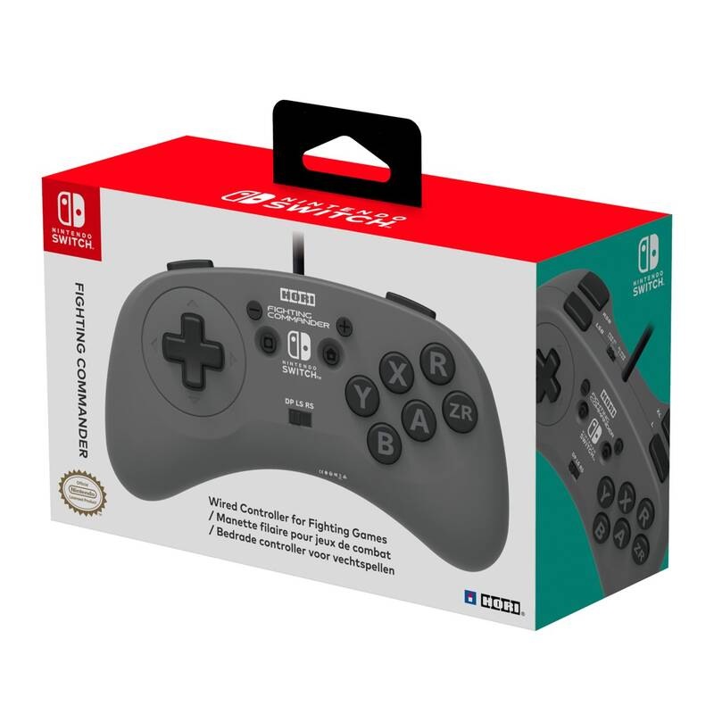Gamepad HORI Fighting Commander pro Nintendo Switch šedý HORI Fighting Commander Nintendo Switch