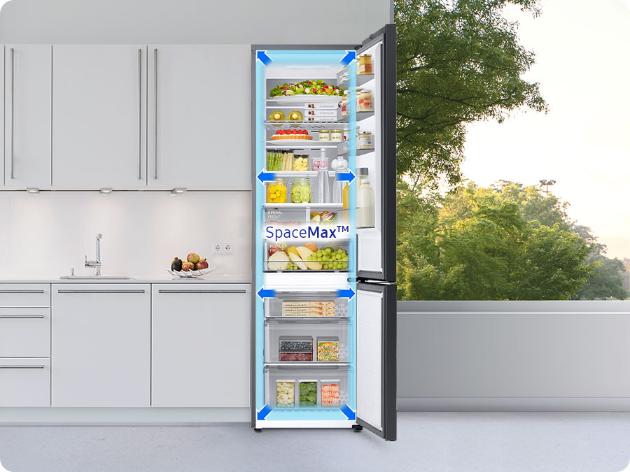 Lednice se zakreslením technologie SpaceMax