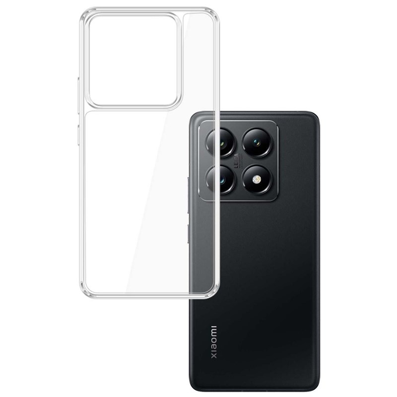 Kryt na mobil 3mk Armor Case na Xiaomi 14T Pro průhledný