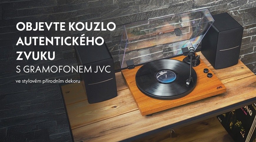Gramofon JVC AL-E534M hnědý
