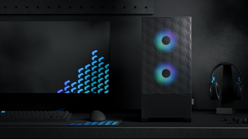 Case FRACTAL DESIGN Pop Air RGB Tempered Glass Clear Tint černá