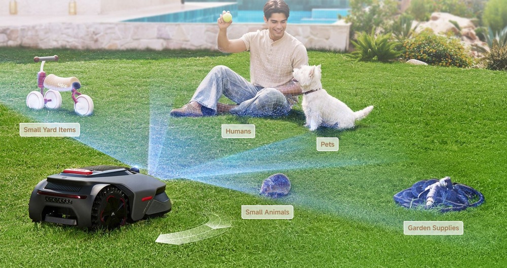 Robotická sekačka MOVA LiDAX Ultra 1200 Robotická sekačka MOVA LiDAX Ultra chytré mapování zahrady
