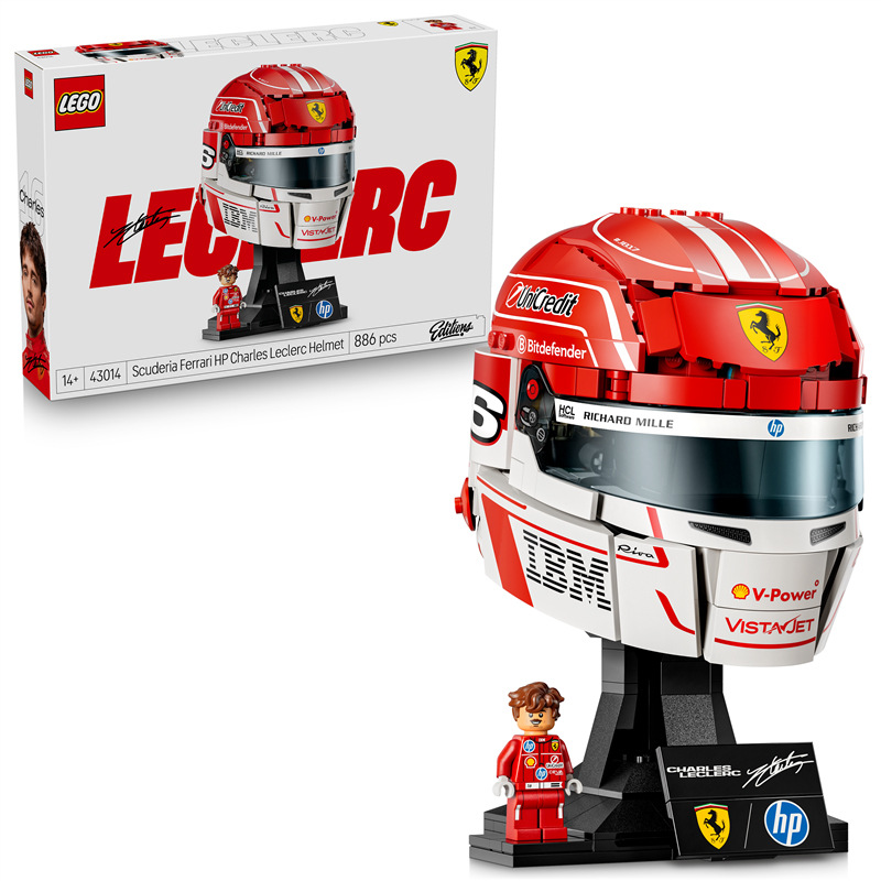 Stavebnice LEGO® Editions 43014 Helma Charles Leclerc ze Scuderia Ferrari HP