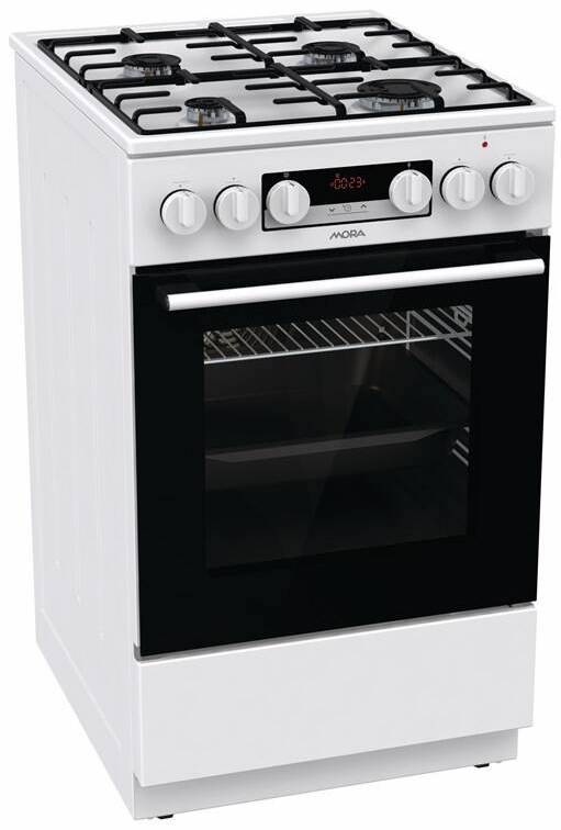 Kombinovaný sporák Mora K 5657 BW bílý Kombinovaný sporák Mora K 5657 BW bílý