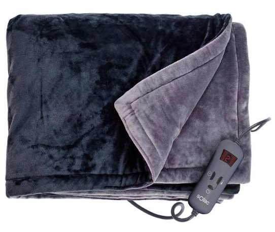 Vyhřívací deka Solac CT8607 Reikiavik single, 160 × 100 cm černá IMCSOLCT8607