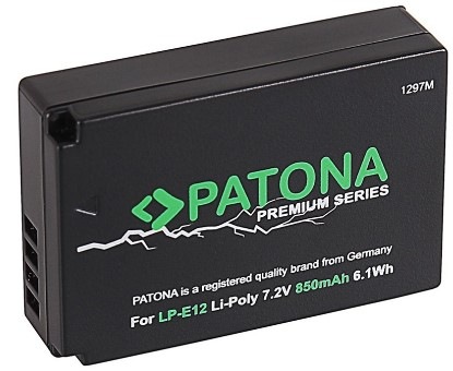 Baterie PATONA pro Canon LP-E12 850mAh Li-Ion PREMIUM