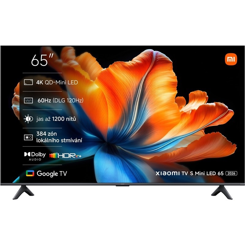 Televize Xiaomi S Mini LED 65 2en gen, černá barva