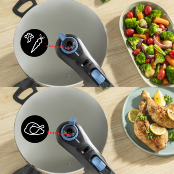 Tlakový hrnec Tefal Secure Trendy P2584401, 8 l nerez