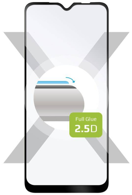 Tvrzené sklo FIXED Full-Cover na Realme C21-Y černé