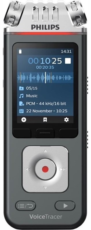 Diktafon Philips DVT8115 černý/stříbrný