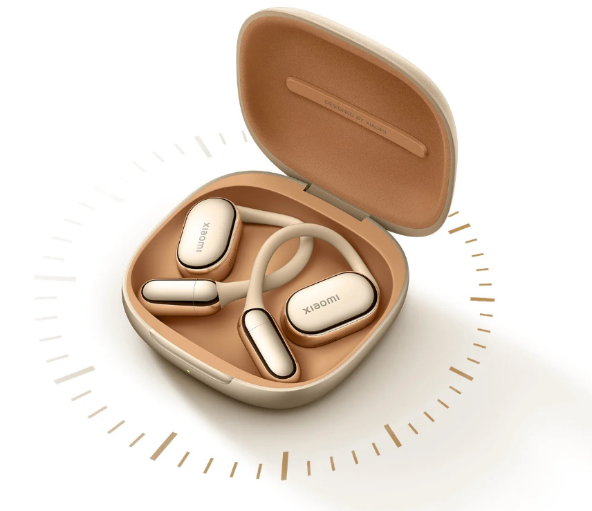 Sluchátka Xiaomi OpenWear Stereo Pro šedá Sluchátka Xiaomi OpenWear Stereo Pro uložená v pouzdře