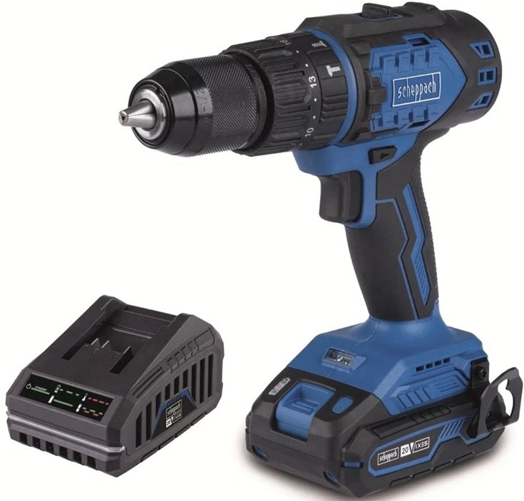 Akumulátorová vrtačka Scheppach BC-CD60-X-SET S 20 V IXES 